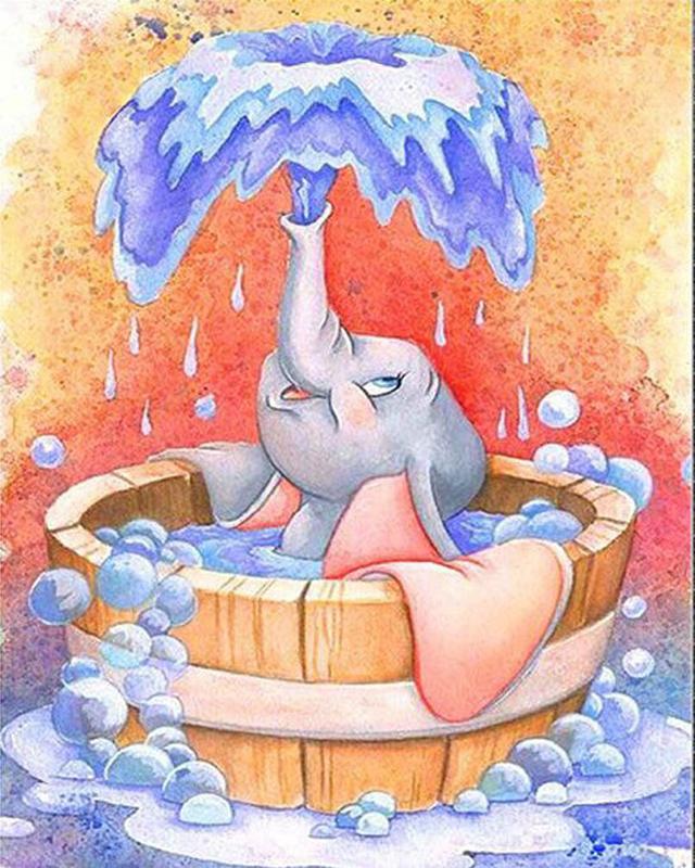 5D Алмазная вышивка Слон Полный квадратный круглый вышивка крестиком Алмазная картина Животное Мозаика Рукоделие Украшение дома