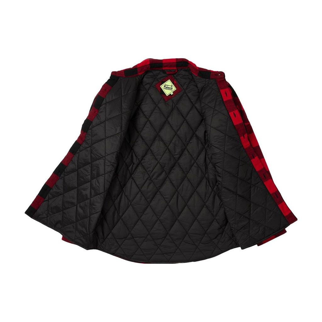Palace Hardware Insulated Shirt Red Unisex Tops P25SHT044
