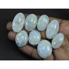 257Cts. Natural Rainbow Moonstone Oval Cabochon Loose Gemstone 8Pcs Lot C-710
