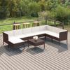 Day and Night - Day and Night Garden Furniture Set 9 Pieces and Brown Synthetic Rattan Cushions