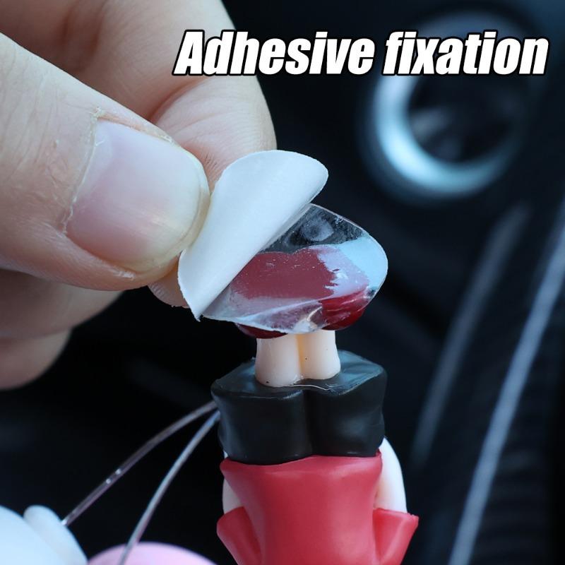 Мультфильм Пара Украшения Автомобиль Центральная Консоль Приборная Панель Аниме Белая Шляпа Красная Одежда Пара Поцелуй Лоб Украшения DIY Орнамент