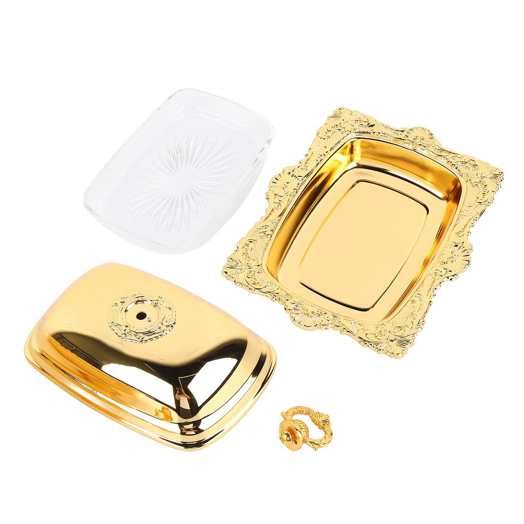 Металлическая масленка Европейская Винтажная Масленка Прямоугольный Многофункциональный Контейнер для Масла для