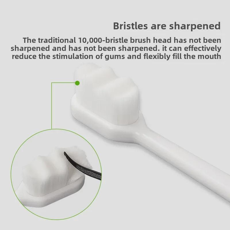 Зубная щетка с мягкой щетиной для ухода за деснами — бережная чистка полости рта для беременных женщин, 10 000 щетинок в форме облаков, индивидуальная упаковка