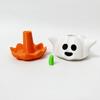 Статуэтка Призрака Тыквы на Хэллоуин, 3D-печатная, мультяшная, фигурка эльфа-тыквы, скульптура, украшение для дома, офиса, рабочего стола