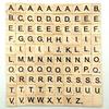 NO.KK 100Pcs Wooden Tiles Capital Letters A-Z Alphabet Board Craft Funny Toy