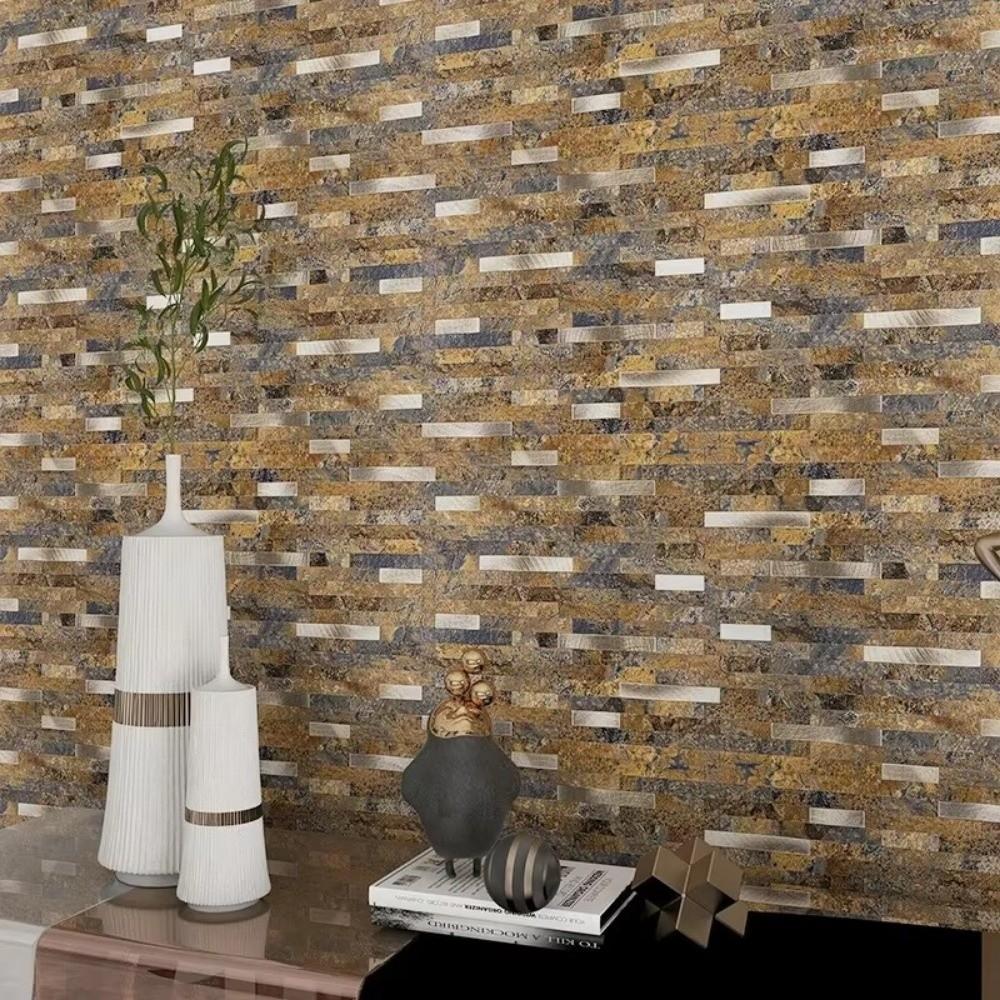 PVC Wall Stickers Waterproof Wall Panels New Marble Tile For Bedroom Living Room