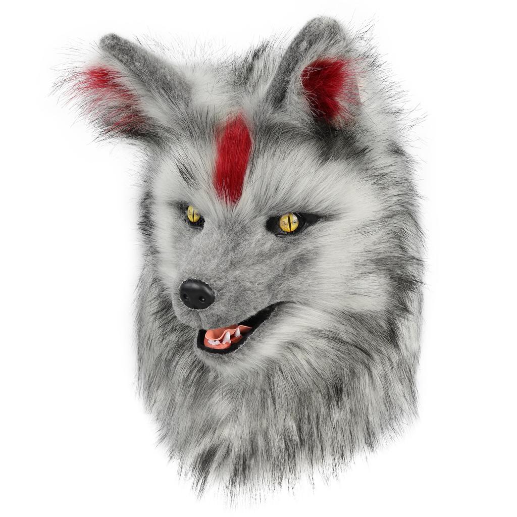 Halloween canine big bad wolf beast head hood and claw suit cos costume role play