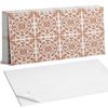 Zestaw Kafelków Pcv Z Dekorem Do Kuchni Lub Łazienki Ornamentalny Wzór Kwiatowy 10X40X20 Cm