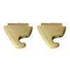 Sun Visor Hook Clip Beige Left Right Pair For Cadillac Chevrolet GMC