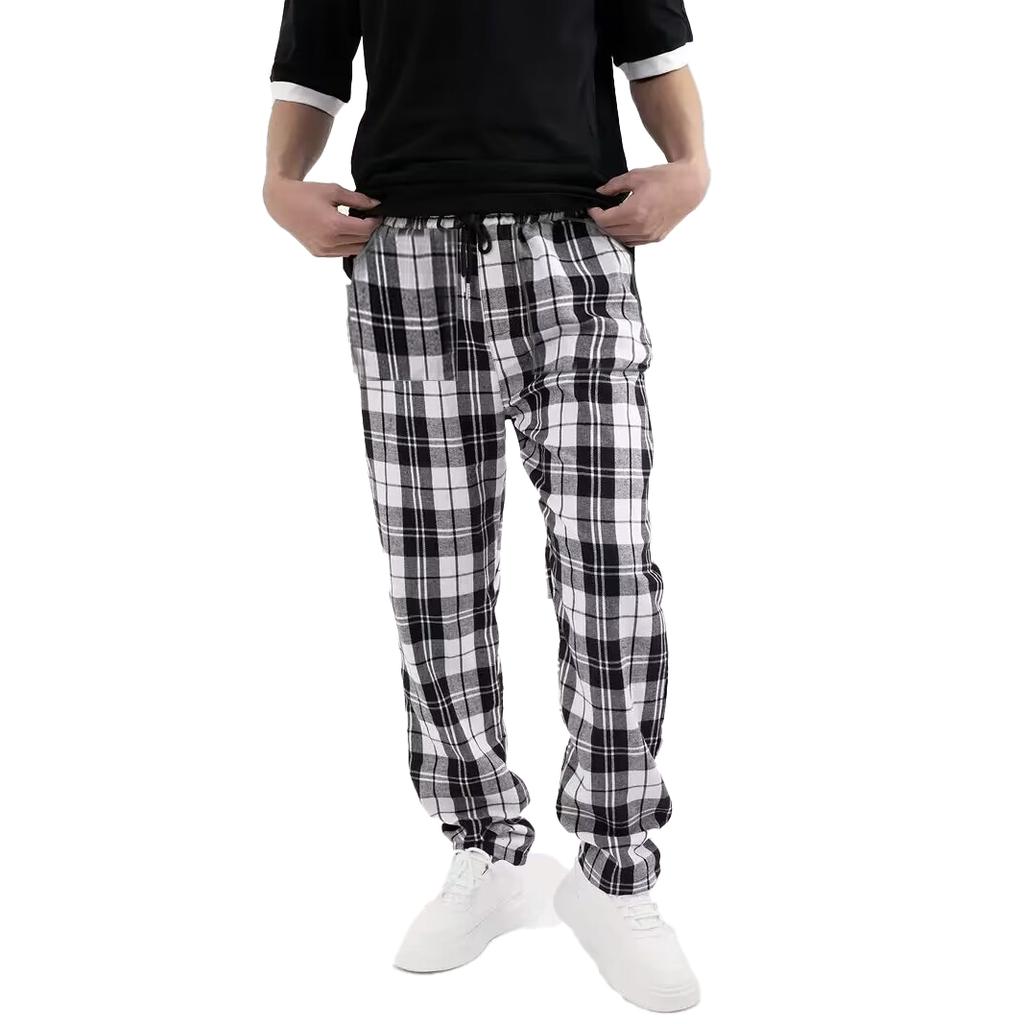 Мужские повседневные клетчатые брюки Модные трендовые брюки
