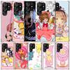 Чехол для телефона аниме CardCaptor Sakura для Samsung Galaxy S24 S25 Edge S26 Ultra S22 S23 Plus S21 + S20 FE Мягкая задняя крышка из ТПУ Galax