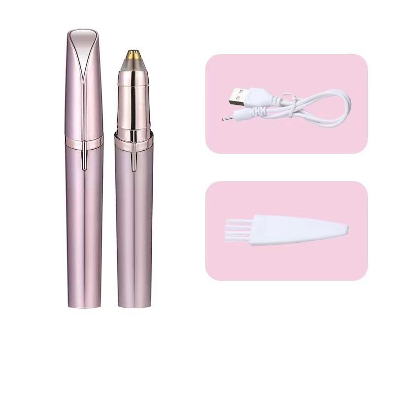 Электрический триммер для бровей USB Перезаряжаемая Мини-ручка-депилятор Женская помада Инструмент для придания формы бровям Простое и безопасное управление