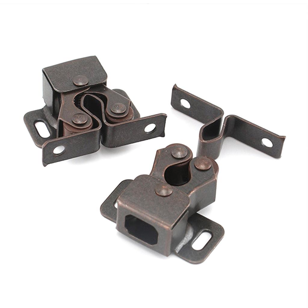 Набор из 10 двойных роликовых защелок для шкафчиков, дверей кладовых, дверей домашней мебели. Двойные роликовые защелки.