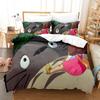 Cute Cartoon Chinchilla 3D Digital Printing Quilt Cover Pillowcase Bedding Three-Piece Batch