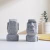 Man Head Eyeglasses Holder Resin Abstract Male Bust Eyeglass Stand Tabletop Decor Glasses Organizer for Home Office Desk