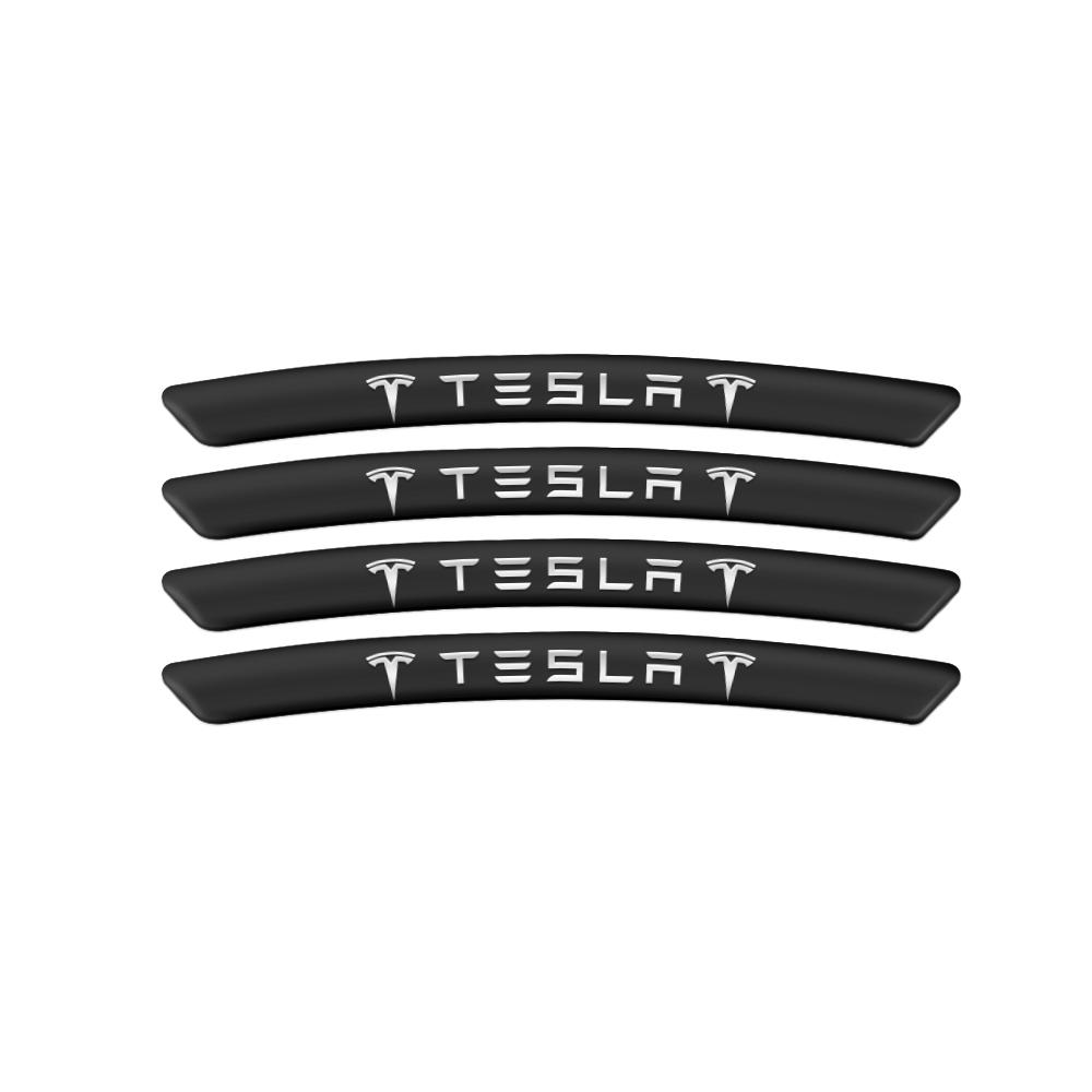 nwjcg2 FOR Aluminum Car Wheels Rims Decorative Stickers Auto Accessories For Tesla Model 3 S X Y Roadster Invader