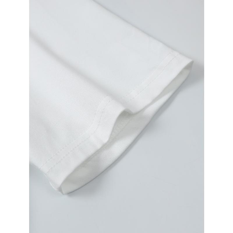 Специальное предложение Мужская базовая однотонная футболка с коротким рукавом Обычная ткань Свободный крой