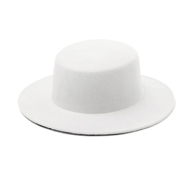 Унисекс Ретро Джазовая Федора с Плоскими Полями - Осенне-Зимняя Шляпа с Широкими Полями для Уличного Стиля и Защиты от Солнца