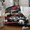 1pc Satan Ghost Themed Printed Soft and Comfortable Home Blanket, Small Throw Blanket, Nap Blanket, Suitable as a Gift l018