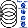 4PCS Replacement Rubber Lid Seals for 16oz & 20oz Contigo Snapseal Byron Travel Mug O Shaped Resealable Lid Gasket Replacement Soft Part Compatible