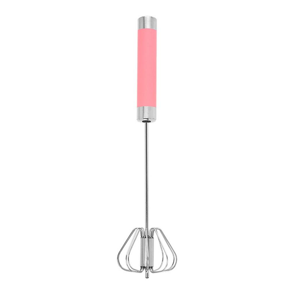 Ручной роторный блендер с венчиком, полуавтоматический венчик для яиц из нержавеющей стали - 30 см