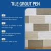 2 шт. Маркер для затирки керамической плитки, Линии затирки в ванных комнатах и кухнях, Напольная плитка, Стена, Подкраска, Заполнитель для плитки для ванной комнаты