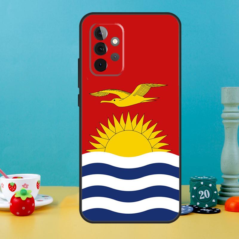 Kiribati Passport Flag Map Case For Samsung Galaxy A25 A54 A34 A14 A52 A32 A12 A13 A33 A53 A15 A16 A36 A56 A26 A05 A35 A55