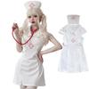 COSSA Nurse Costume, Cosplay, Women's, Nurse Uniform, Halloween Costume, Event Costume (L)
