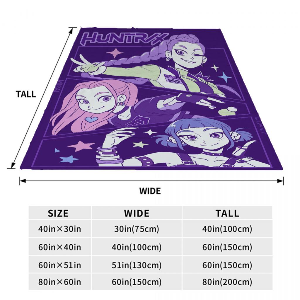 2025 Movie K-Pop Demon Hunters Cat Flannel Blankets Travel Living Room Bedroom Sofa Bithday Gifts For Kids Soft Throw Blanket