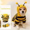 Bee Pet Puppy Coat Apparel Outfit Fleece Clothes Dog Cat Hoodie Sweatshirt Fancy Costume Cosplay Sweater Dog Hoodies