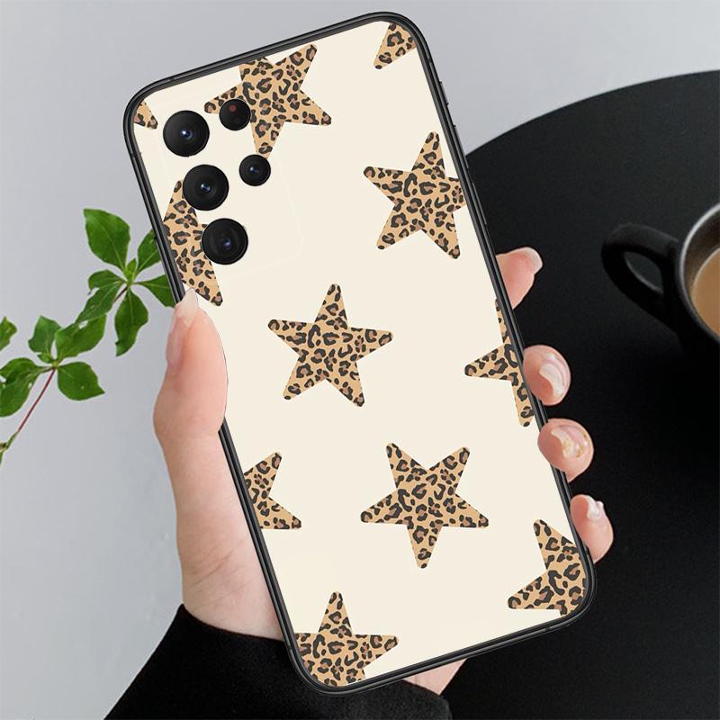 Leopard Animal Print Funda Phone Case For Samsung Galaxy S26 S25 S24 S23 S22 Ultra S23 S22 S25 Plus S24 FE S26Edge