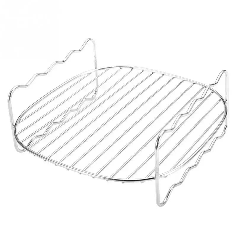 Противень для выпечки шампуры фритюрница держатель из нержавеющей стали решетка для барбекю двухслойный гриль противень для выпечки сменные кухонные принадлежности для барбекю