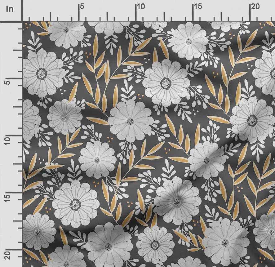 Soimoi Ткань для квилтинга из хлопкового батиста с цветочным принтом, продаваемая во дворе — швейные принадлежности для хлопчатобумажной ткани средней плотности шириной 42 дюйма