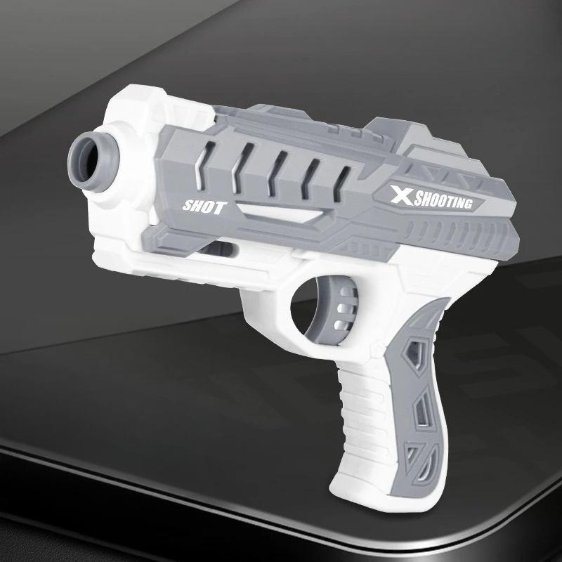 Детский игрушечный пистолет с мягкой пулей, ручной пистолет, дротик, бластер, красочная пластиковая модель для стрельбы, пусковая установка с коробкой, подарок на день рождения для мальчиков