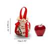 Christmas Velvet Gift Bag Santa Drawstring Bag Candy Apples Handle Bag Christmas Tree Hanging Decoration New Year Christmas Gift