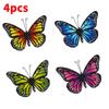 Butterfly Striped Fine Metal Wall Decoration Toy For Garden Home Gift Decor