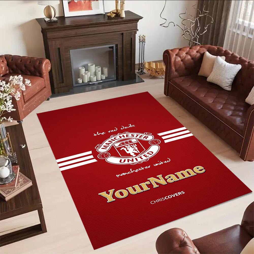 Manchester Personalized Name Floor Mat Perfect for Hallway Study room Foyer Bedrooms Anti-slip Rug Office home decor