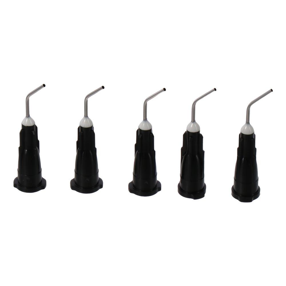 200pcs 20 Gauge Dispensing Needles Black Dispensing Needle Tips Pre Bent Flow Bent Dispensing Tips