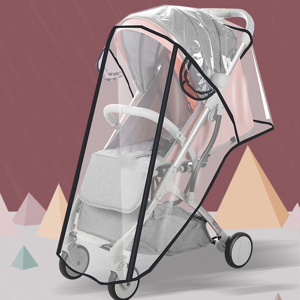 Открывающаяся на молнии Защита от пыли Ветрозащитный козырек для коляски Водонепроницаемый дождевик для коляски из ЭВА Дождевик для детской коляски