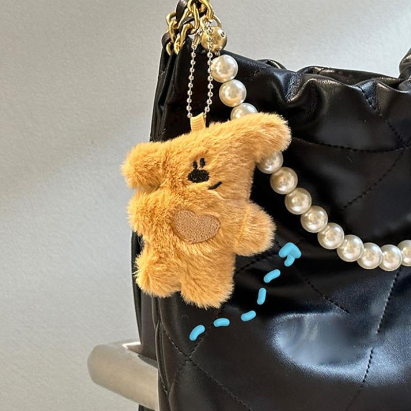 Мультяшный плюшевый медведь, брелок-подвеска, милая плюшевая кукла, игрушка, кавайная мягкая сумка, украшения, аксессуары