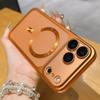 Роскошное матовое покрытие для чехла MagSafe для iPhone 17 Pro Max 17 Air Жесткий противоударный Funda Пленка для защиты объектива Полупрозрачная крышка