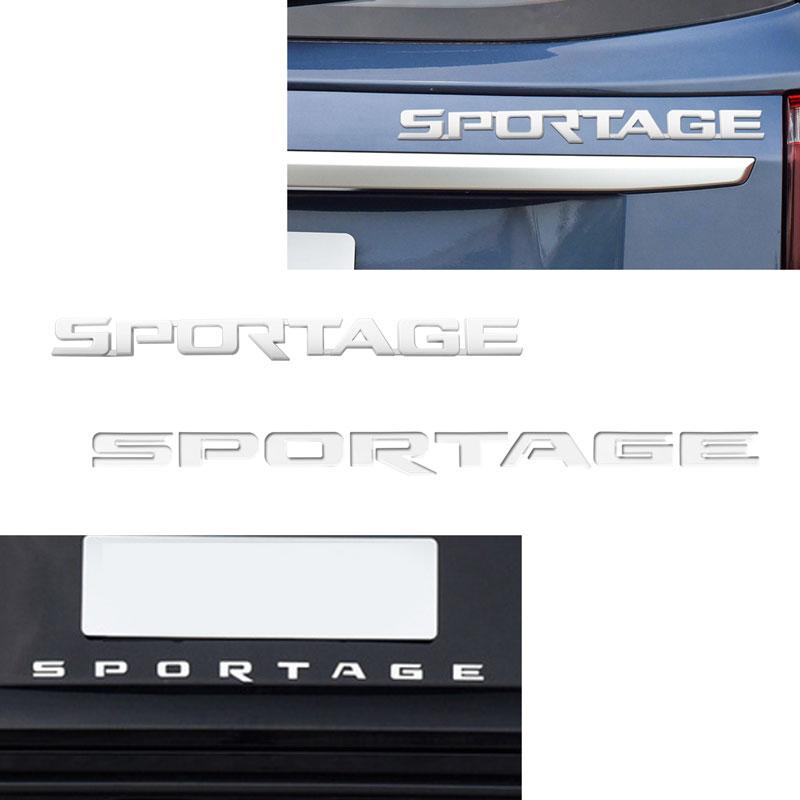3D ABS Car Stickers Sportage R Auto Letter Logo Decoration Rear Bumper Tail Door Trunk Decals For KIA Car Styling AccessoriesIH0