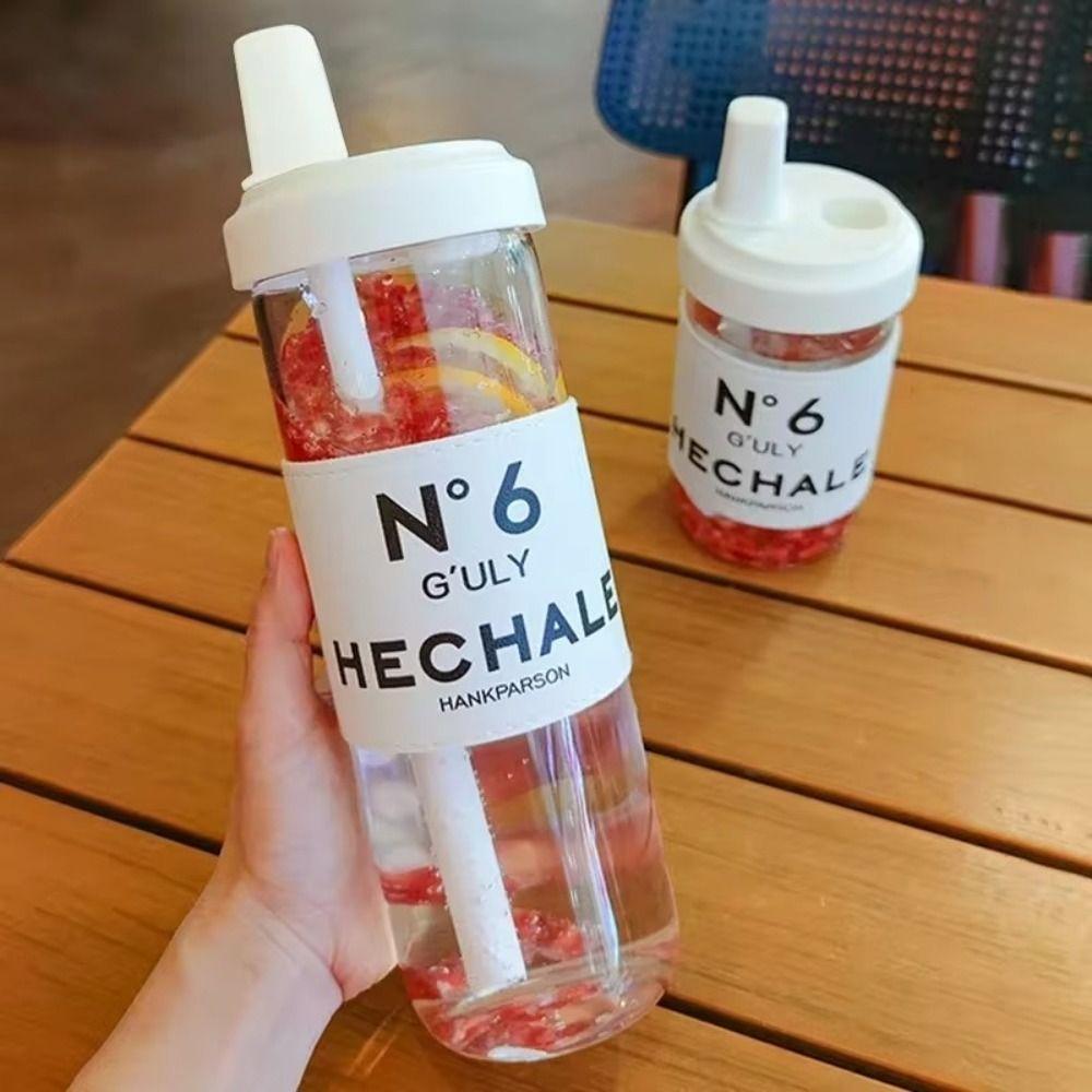 Большая емкость для соломенной чашки, прозрачная чашка с крышкой, соломенная чашка для воды, Bubble Tea Coffee
