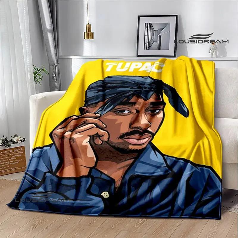 2PAC хип-хоп певица модное одеяло с принтом теплое одеяло мягкое и удобное одеяло домашнее дорожное одеяло подарок на день рождения