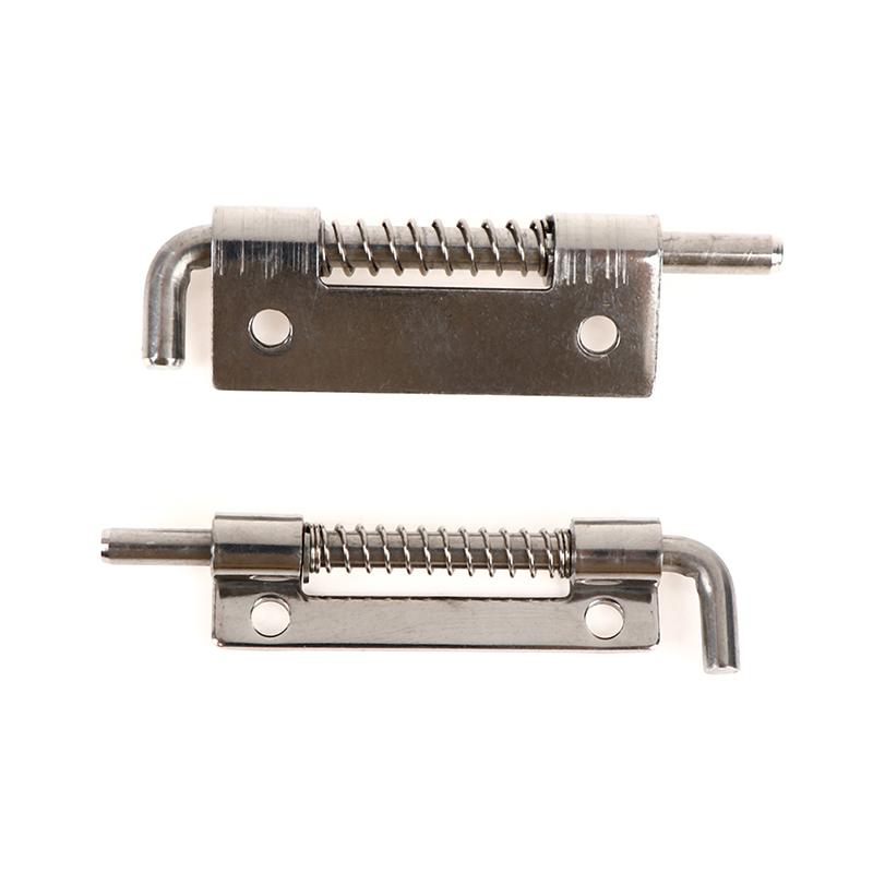 1Pc 304 Stainless Steel Loaded Hinge Security Spring Bolt Barrel Latch Hardware