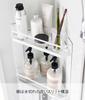 Yamazaki Jitsugyo Magnetic Bathroom Corner Rack 2 Tiers White X X H34cm Tower Bathroom Storage Floating Rack Drainer 6623 Approx. W22.5 D22.5