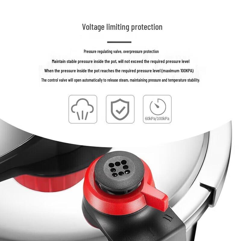 Kangbakh 304 Stainless Steel Dual-Gear Pressure Cooker