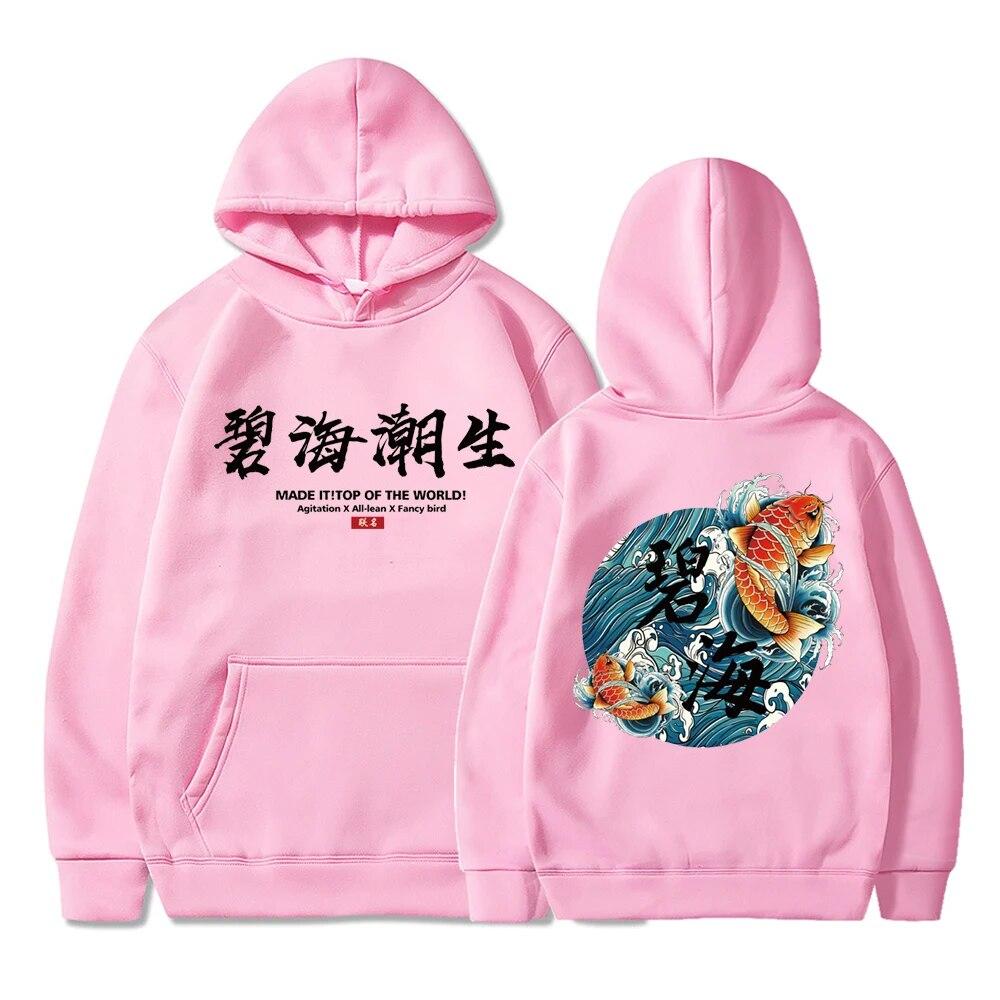 Осенние толстовки унисекс, японский пуловер с принтом в стиле укиё-э, толстовки, модная уличная одежда в стиле хип-хоп, толстовка унисекс с капюшоном y2k, унисекс