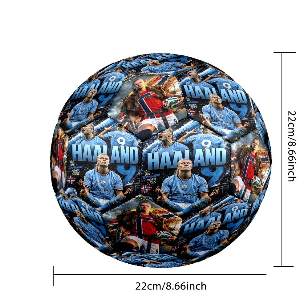 Haaland 9 Manchester City Haaland 9 Football Size 5 Soccer Football Machinestitched Indooroutdoor Universal Football Unique Gift For Soccer Lovers