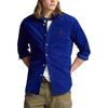 Polo Solid Color Polo Collar Long Sleeve Shirt Men Shirts 710811684-034